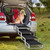 Dog Ramp for Car, Extra Wide Dog Car Stair for Large Dogs, Pet Steps Lightweight Aluminum Foldable Dog Steps for Cars and SUV,High Beds, Trucks, Supports up to 200 lbs (Extra Wide-4 Steps)