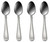 Oneida Interlude Teaspoons, Set of 4 Oneida Interlude Teaspoons, Set of 4