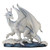 Veronese Design 7.5 Inch Glacial White Dragon Mythical Monster Polyresin Hand Painted Drake Figurine Statue