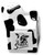 The Bridge Collection 3.15" Cow Print Milk Carton Salt and Pepper Shaker Holder Set - 2 Piece Set - Cow Kitchen Items - Fun Salt and Pepper Shakers for Farmhouse, Country, or Cow Decor