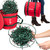 Christmas Light Storage Reel 3 Pack w Zippered Carrying Bag Case- 12" XL Heavy Duty Metal Construction for Xmas Holiday Tree Lights, Wind up Extension Cords, Garland- Holiday Decoration Organizer
