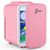 Mini Fridge Pink, 4 Liter/6 Cans Skincare Fridge for Bedroom, 110V AC/12V DC Portable Thermoelectric Cooler and Warmer Small Refrigerators for Beauty & Makeup, Dorm Office and Car Mini Fridge Pink, 4 Liter/6 Cans Skincare Fridge for Bedroom, 110V AC/12V DC Portable Thermoelectric Cooler and Warmer Small Refrigerators for Beauty & Makeup, Dorm Office and Car