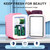 Mini Fridge Pink, 4 Liter/6 Cans Skincare Fridge for Bedroom, 110V AC/12V DC Portable Thermoelectric Cooler and Warmer Small Refrigerators for Beauty & Makeup, Dorm Office and Car Mini Fridge Pink, 4 Liter/6 Cans Skincare Fridge for Bedroom, 110V AC/12V DC Portable Thermoelectric Cooler and Warmer Small Refrigerators for Beauty & Makeup, Dorm Office and Car