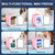 Mini Fridge Pink, 4 Liter/6 Cans Skincare Fridge for Bedroom, 110V AC/12V DC Portable Thermoelectric Cooler and Warmer Small Refrigerators for Beauty & Makeup, Dorm Office and Car Mini Fridge Pink, 4 Liter/6 Cans Skincare Fridge for Bedroom, 110V AC/12V DC Portable Thermoelectric Cooler and Warmer Small Refrigerators for Beauty & Makeup, Dorm Office and Car