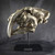 SUMMIT COLLECTION Polystone Resin Sabertooth Tiger Skull Replica Model On Stand with Name Plaque Home Decor Interior Design Sculpture 12.5 Inches Wide