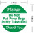 Top label Please Do Not Put Poop Bags in My Trash Bin Sign, 7 Inch, 10 Pcs Per Pack