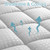 HYLEORY Queen Mattress Pad Quilted Fitted Mattress Protector Cooling Pillow Top Mattress Cover Breathable Fluffy Soft Mattress Topper with 8-21" Deep Pocket
