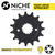 NICHE Drive Sprocket Chain Combo for Kawasaki Ninja ZX6R ZX6RR Front 15 Rear 43 Tooth 520V-X X-Ring 110 Links