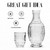 Elle Décor Vintage Bedside Water Carafe with Tumbler – Elegant Pitcher and Matching Drinking Glass Doubles As Lid For Guest Room, Office, or as a Gift, 4.7x10.4, Clear Elle Décor Vintage Bedside Water Carafe with Tumbler – Elegant Pitcher and Matching Drinking Glass Doubles As Lid For Guest Room, Office, or as a Gift, 4.7x10.4, Clear
