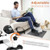 Mini Exercise Bike, AGM Under Desk Bike Pedal Exerciser Foot Cycle Arm & Leg Peddler Exerciser Machine with LCD Screen Displays (White)