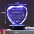 YWHL 75th Birthday Gifts for Women Men Born in 1948, Crystal Heart with Colorful Light Base Happy 75th Birthday Decorations, Gifts for 75 Year Old Women Men Mom Dad Grandma Wife Friends