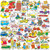 Richard Scarry Anniversary 50ct Vinyl Large Deluxe Stickers Variety Pack - Laptop, Water Bottle, Scrapbooking, Tablet, Skateboard, Indoor/Outdoor