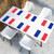 WZYWHJ French Flag Printing Placemats for Dining Table Set of 6 Table mat 12x18 in for Party Kitchen Dining Decoration Washable Easy to Clean