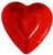 (1) Red Valentine Heart-Shaped Deep Bowl