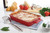 Mrs. Anderson’s Baking Oblong Rectangular Baking Dish Roasting Lasagna Pan, Ceramic, Rose, 13-Inches x 9-Inches x 2.5-Inches