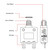 Thermal Circuit Breaker 50A 125/250VAC 32VDC 98 Series Push-Button-to-Reset Thermal Overload Circuit Breaker with Plug-in Quick Connect Terminals KUOYUH 98 Series