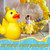 Hungdao 1 Pack 4 Feet Giant Inflatable Duck Huge Rubber Duck Large Blow up Pool Float for Summer Beach Swimming Pool Carnival Birthday Party Parade Decoration (Yellow)