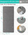 godehone Shower Mats Non Slip Without Suction Cups, PVC Loofah Bathroom Mats, Loofah Mats for Shower and Bathroom, Quick Drying, 15.7× 36 Inch, Grey