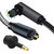 CACACOL Toslink Optical Cable Opt Male Digital Optical Fiber Optic Audio Interface Wire Toslink Cord with 2 Mini Toslink Adapters (2 Meters - 6.5 ft)