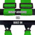 1pc 4 Point Harness for Bucket Seat, Push Release, 10 Color Options, Racing Harness, Race Car, Off Road, UTV, RZR (Green, 3 inch)