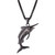 U7 Personalized Vintage Ocean Jewelry Black Swimming Swordfish Pendant Necklace for Men