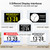 Johnziny 7 Inch Digital Clock with Day and Date for Elderly Large Display for Elderly Dementia Clock Customizable Alarms, 12 Alarms,4 Colors Display Digital Calendar Alarm Clock (White) Johnziny 7 Inch Digital Clock with Day and Date for Elderly Large Display for Elderly Dementia Clock Customizable Alarms, 12 Alarms,4 Colors Display Digital Calendar Alarm Clock (White)
