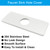 Biaungdo 6" Hole Cover Deck Plate, Porcelain White Escutcheon Plate Stainless Steel Bathroom Faucet Plate Rectangle Faucet Cover Plate for 1 or 3 Hole Bathroom Vanity Sink Faucet Biaungdo 6" Hole Cover Deck Plate, Porcelain White Escutcheon Plate Stainless Steel Bathroom Faucet Plate Rectangle Faucet Cover Plate for 1 or 3 Hole Bathroom Vanity Sink Faucet