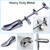 Xinlinke Professional Metal Shoe Stretcher Men USA Size 5-12 (EU 39-46) Flat Shoes Tree 2-Way Adjustable Wide Width Length Expander Double Shaft