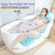 Luxury Bath Cushion, Full Body Bathtub Pillow with 160 Suction Cups, Bath Mat for Head and Neck Support, with Laundry Bag (Blue, 51.2" x 16.2") Luxury Bath Cushion, Full Body Bathtub Pillow with 160 Suction Cups, Bath Mat for Head and Neck Support, with Laundry Bag (Blue, 51.2" x 16.2")
