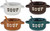 ZENVY Soup Bowl Set of 4 | Ceramic Soup Bowls and Spoons | 22 Ounce (Speckled)