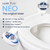 LUXE Bidet NEO 120 - Single Nozzle, Self-Cleaning, Non-Electric Bidet Attachment for Toilet Seat, Adjustable Water Pressure, Rear Wash (Blue)