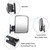 10L0L Golf Cart Side Mirrors for Yamaha Club Car EZGO and Other
