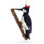 Woodpecker Perched on a Branch Glass Christmas Ornament