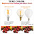 LiteHistory e12 led dimmable g16.5 Light Bulb 6W Equal 60 Watt 600lm AC120V e12 Candelabra Bulb 60 Watt for Chandeliers,Ceiling Fan,Vanity Warm White 2700K Globe e12 Light Bulb 6Pack