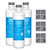 AQUA CREST LT1000PC ADQ747935 Replacement for LG® LT1000P®/PC/PCS ThinQ® Refrigerator Water Filter, LMXS28626S, LFXS26973S, MDJ64844601, ADQ74793501, ADQ74793502 and LT120F® Air Filter, 3 Combo