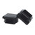 2 Inch Square Plastic Plug, End Caps for Tubing Pipe OD 2" x 2" (not ID), Steel Chair Leg End Caps, Bar Stool Glides Inserts, Fence Plugs, Furniture or Fitness Equipment End Caps (12 Packs)