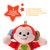 KiddoLab Musical Monkey Plush Toy - Soft Stuffed Animal with Light-Up Buttons and Melodic Nursery Songs for 3+ Month Old Babies
