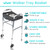 Vive Walker Tray for Folding, Standard Walkers (with Basket) - Universal Medical Supplies Equipment Attachment Table with Cup Holder - Durable Disability Rolling Accessories - for Seniors, Women, Men