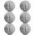 HPWFHPLF 6 PCS Precut Walker Tennis Balls, Glide Balls for Chairs Desks Furniture Legs and Floor Protection (Grey)