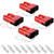 Spurtar 175A Battery Quick Connect/Disconnect, 1/0 AWG Wire Harness Plug, 12-36V Quick Connect Jumper Cables for Car ATV Lifts Motors Trailer Towing Winch, 4Pcs, Red