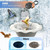 XpenGeny Bird Bath Heater for Outdoors in Winter, Birdbath Water Heater 120 W Pond De-Icer, Bird Bath Deicer Full-Covered Aluminum, Birdbath Heater Thermostatcally Controlled Auto Shut Off for Winter