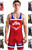 Exxact Sports Sublimated Men's Wrestling Singlet, High-Performance Powerlifting Singlet, Wrestling Singlets for Men (AL, Red USA)