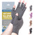 DRNAIETY Arthritis Compression Gloves- for Men & Women Hand Pain, Anti-Slip Fingerless Gloves for Typing Daily Work (M, Grey)