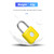 Fingerprint Padlock eLinkSmart Gym Locker Lock with Phone App iOS Watch Metal Keyless Combination Locks for School Sports Locker Hasp Storage Backpack Suitcase Yellow