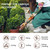 YPHCDO Gardening Sleeves for Women Men Farm Sun Protection Arm Cooling Garden Sleeves with Thumb Hole for Garden Sports (OrangeFloral)