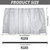 2 Pack Fabric Sink Skirt Diamond Bathroom Stitch Under Sink Skirt with Self Stick Adhesive Waterproof Fabric Under Sink Curtain Skirt for Extra Storage,Kitchen Sink Cover (Silver Gray,55 x 32Inch)