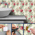 HOMETITUTE Vintage Rose Wallpaper Peel and Stick Floral Contact Paper Wall Paper Stick 17.7" x 118.1" Self Adhesive Vinyl Wall Covering for Bedroom Kitchen Cottagecore Decor
