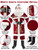 Halfjuly Men’s Santa Costume Set Christmas 12pcs Deluxe Velvet Adult Santa Claus Suit S