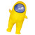MXoSUM Impostor Inflatable Costume for Adult Funny Halloween Spacesuit Costume Astronaut Figures for Adult Game Fans