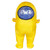 MXoSUM Impostor Inflatable Costume for Adult Funny Halloween Spacesuit Costume Astronaut Figures for Adult Game Fans